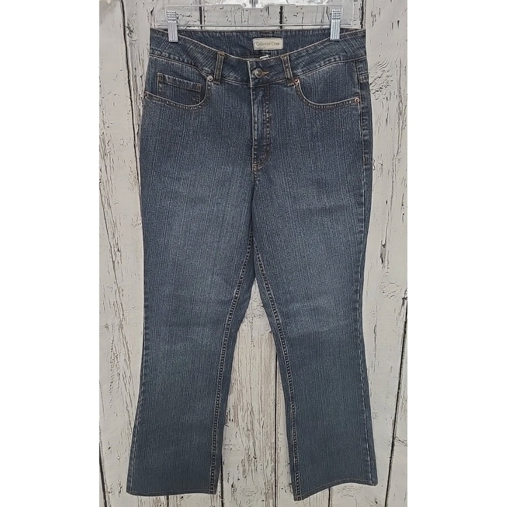 Coldwater Creek Women's Jeans Size 8 Blue High Rise Straight Leg Medium Wash